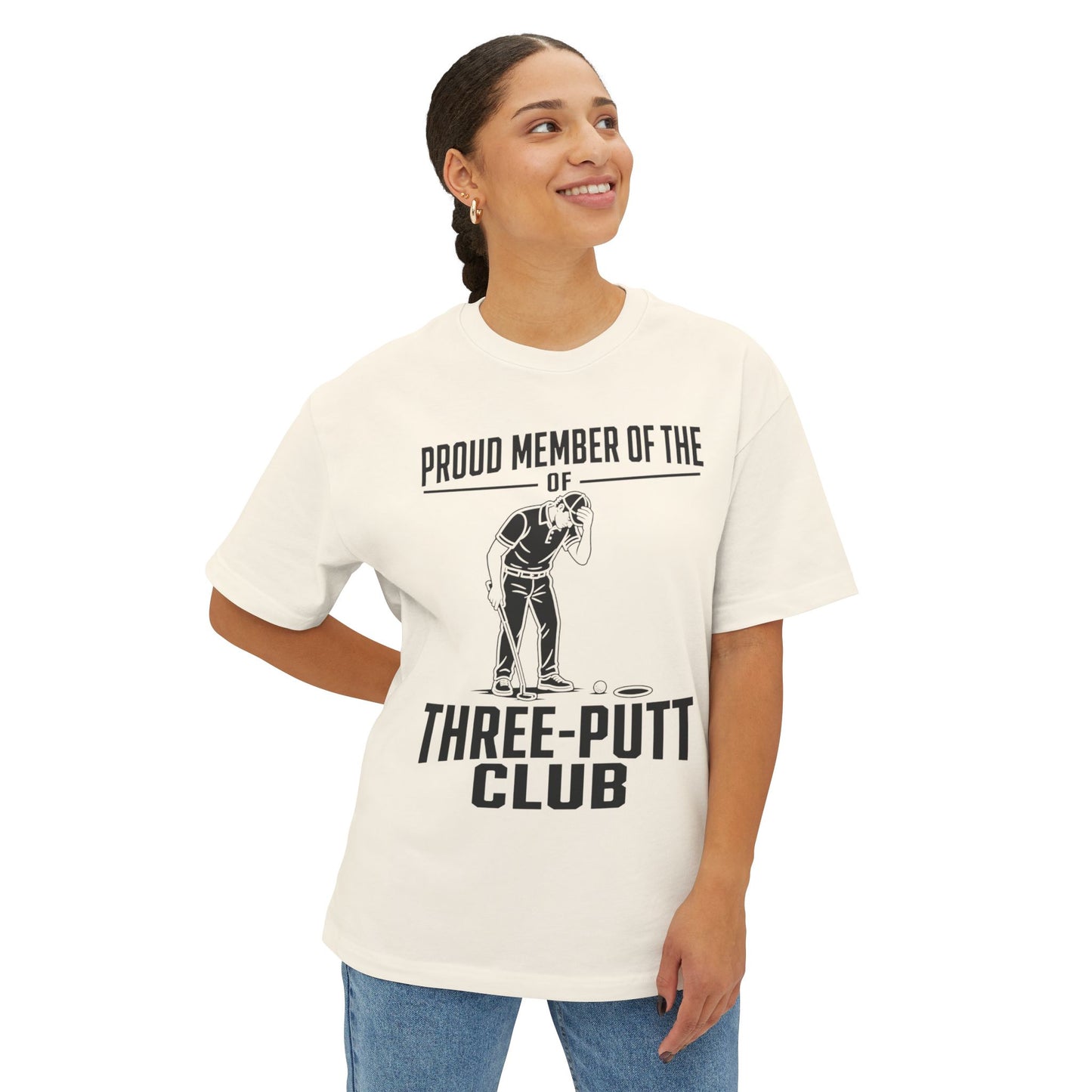 Three-Putt Club Golf T-Shirt — Funny Golfer Putting Tee