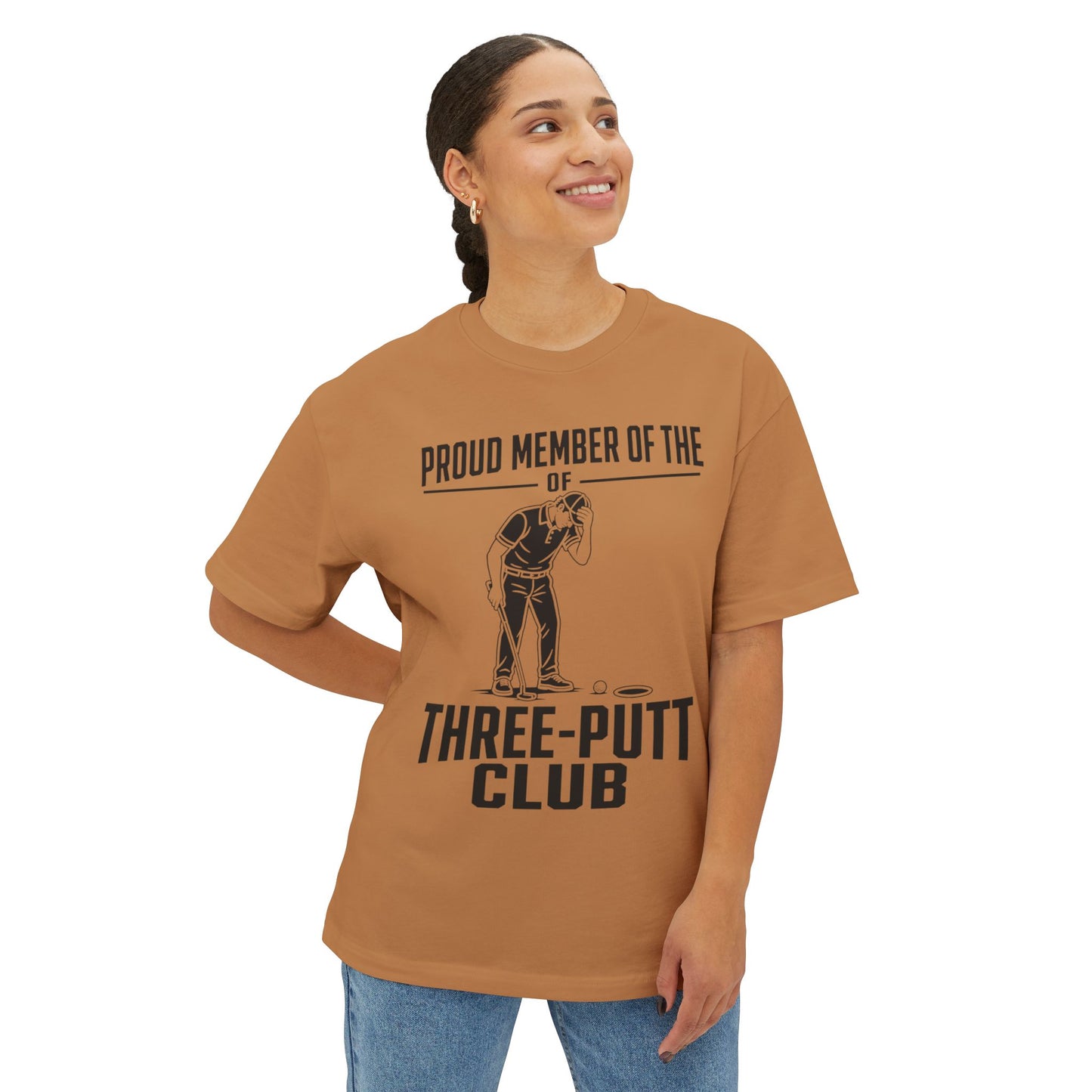 Three-Putt Club Golf T-Shirt — Funny Golfer Putting Tee
