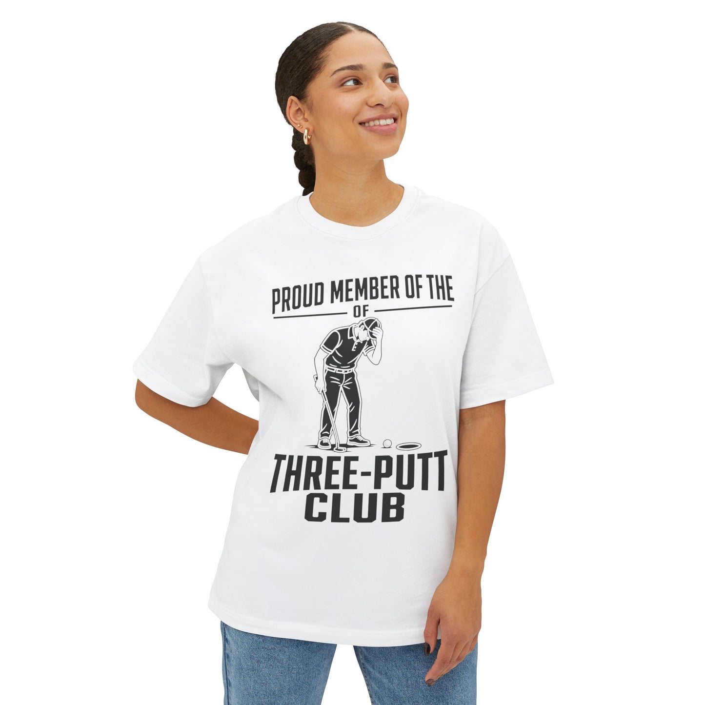 Three-Putt Club Golf T-Shirt — Funny Golfer Putting Tee