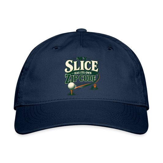 Hat - My Slice has its Own Zip Code - navy