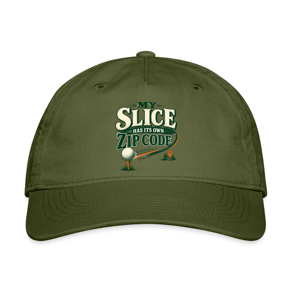 Hat - My Slice has its Own Zip Code - olive green