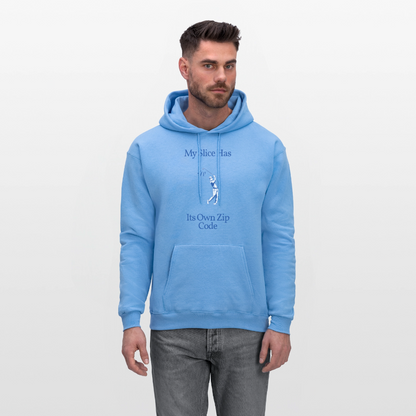 My Slice Has Its Own Zip Code - carolina blue