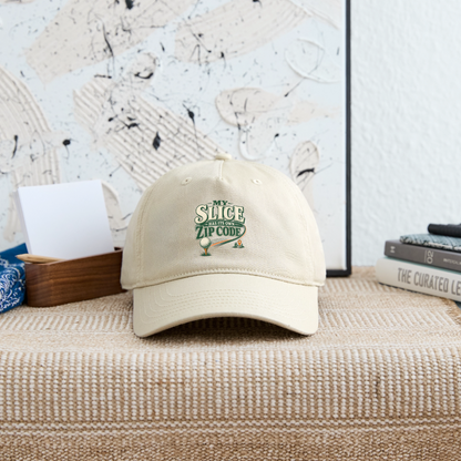 Hat - My Slice has its Own Zip Code - khaki