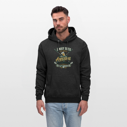 I May Suck at Golf but Im awesome at Getting Drunk - charcoal grey