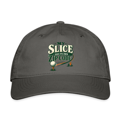 Hat - My Slice has its Own Zip Code - charcoal