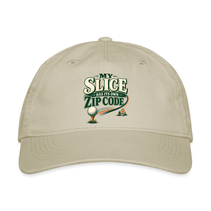 Hat - My Slice has its Own Zip Code - khaki