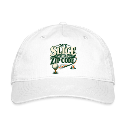 Hat - My Slice has its Own Zip Code - white